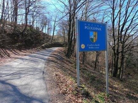 Začetek poti v občini Podlehnik